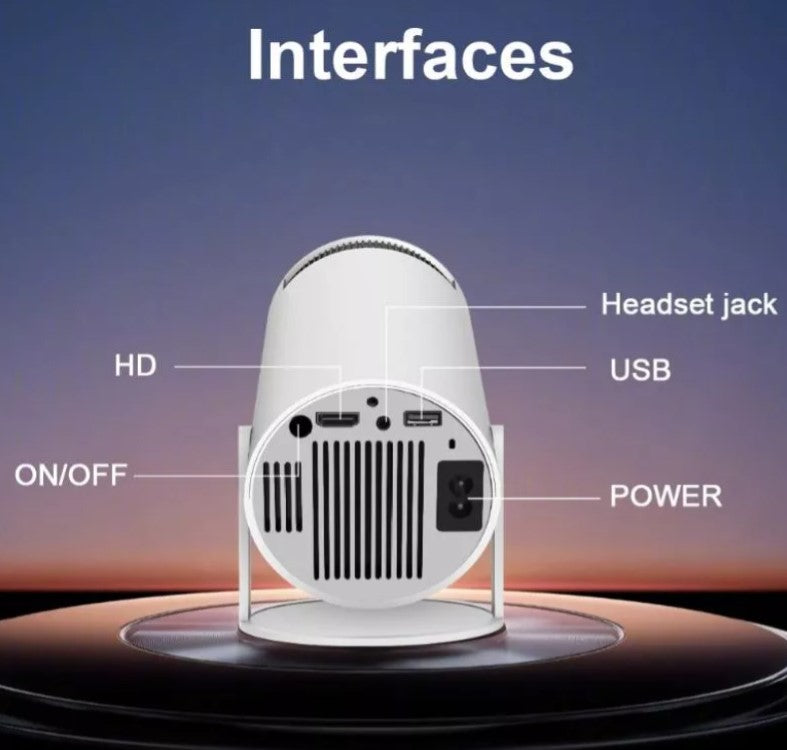 🖥️✨ Mini Proyector Portátil – ¡Tu cine en casa al instante!